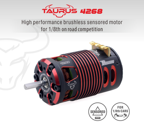 TAURUS 4268 SENSORED BRUSHLESS MOTOR FOR 1/8 온로드 2350KV #697175079897