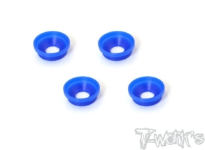 TWORKS TO-131-RC8 POM Front Upright Adjust Nut Spacers 4pcs. ( For Team Associated RC8 B3/3.1/B3.2 )