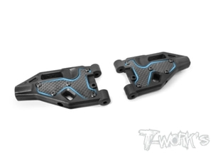 TWORKS TO-246-MBX8-F Graphite Front A-arm Stiffeners ( For Mugen MBX8 )