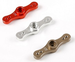 CNC metal double-sided steering arm (15T/17T)오렌지 실버 티타늄#8527201
