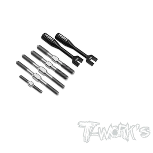 TWORKS TB-267 64 Titanium Turnbuckle Set ( For Team Associated RC8 B4E )