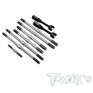 TWORKS TB-262 64 Titanium Turnbuckle Set ( For Xray XT8 2022 )