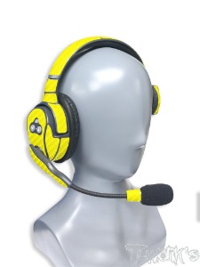 Yellow TS-046Y 3D Graphite Sticker (For Eartec ) 2pcs