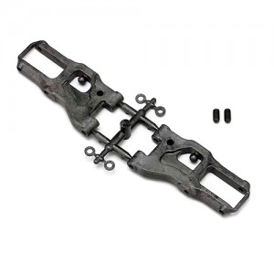 B10-008FG Graphite molded front lower suspension arm (55mm-Shock33mm) for BD10